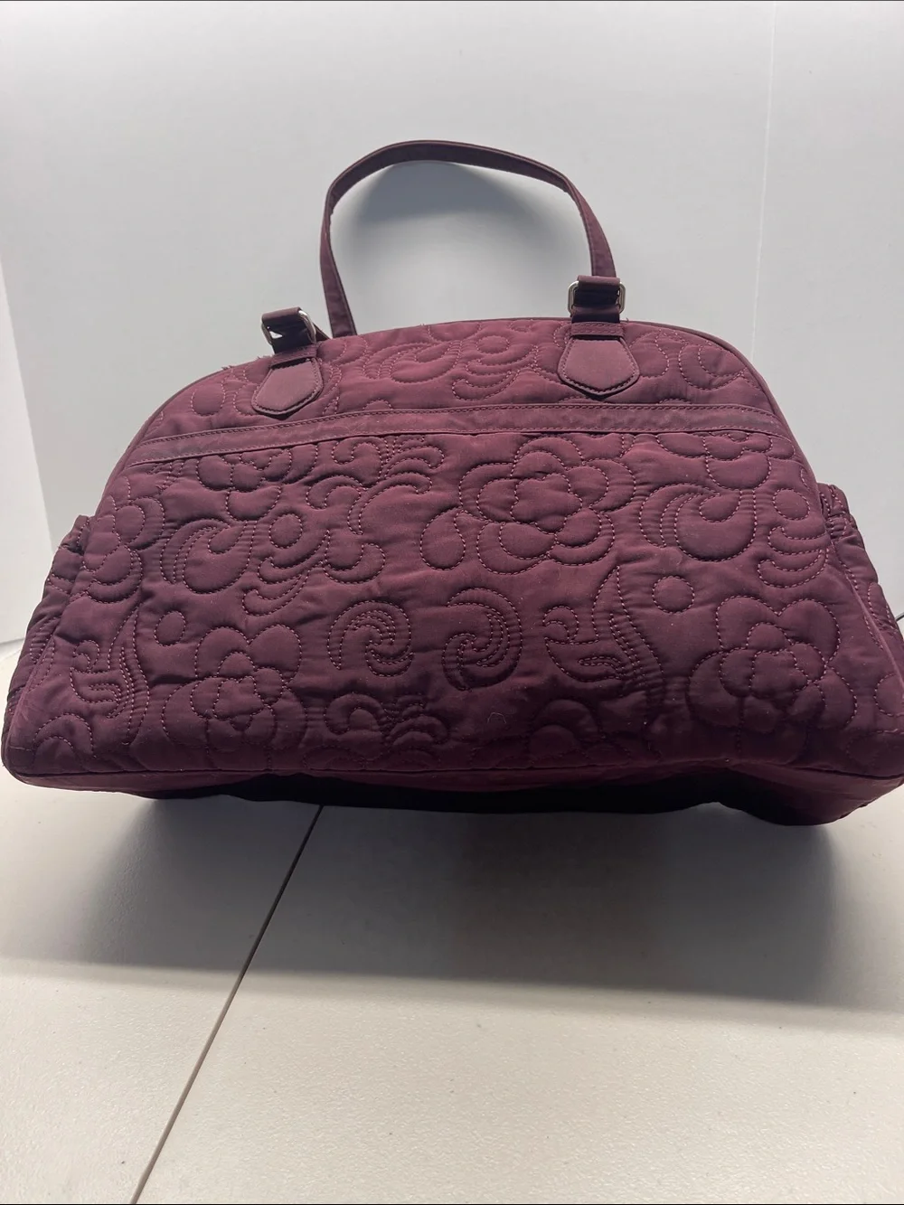 Vera‎ Bradley Quilted Women's Shoulder Diaper Bag, Plum
